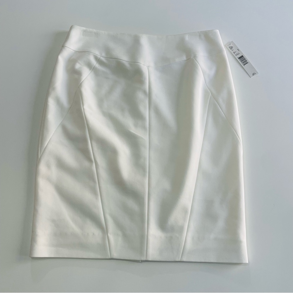ANTONIO MELANI Elegant White Pencil Skirt, NWT, size 8